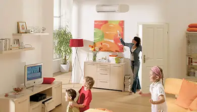 EcoHeat Maine mini-split installation in a Maine residence